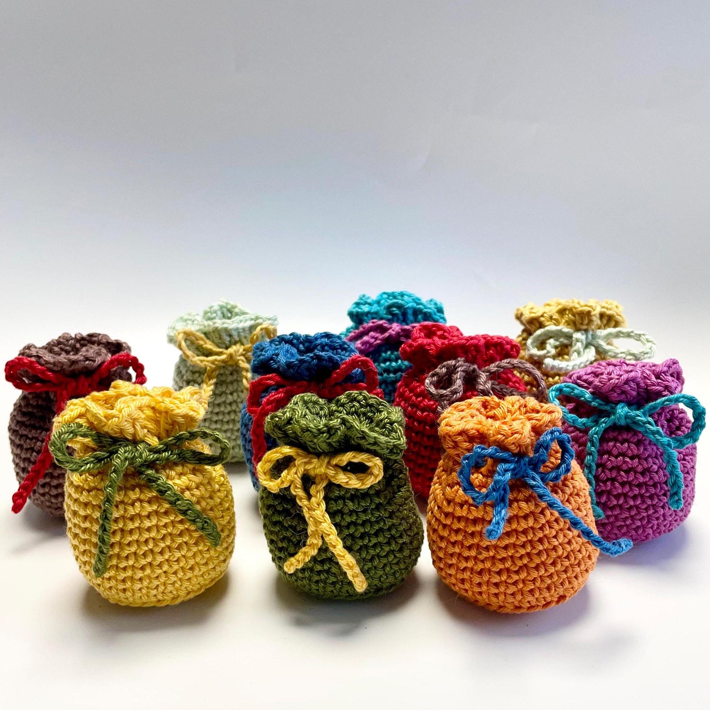 Christmas Sacks Digital Download Crochet Pattern.
