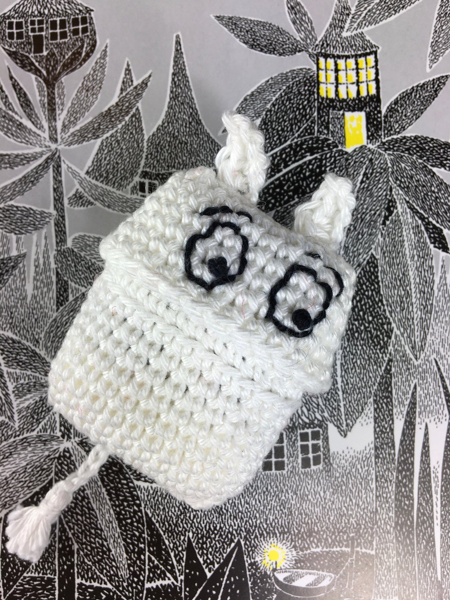 Moomin AirPods Case Crochet Kit. Including full instructions, luxury yarns and accessories.