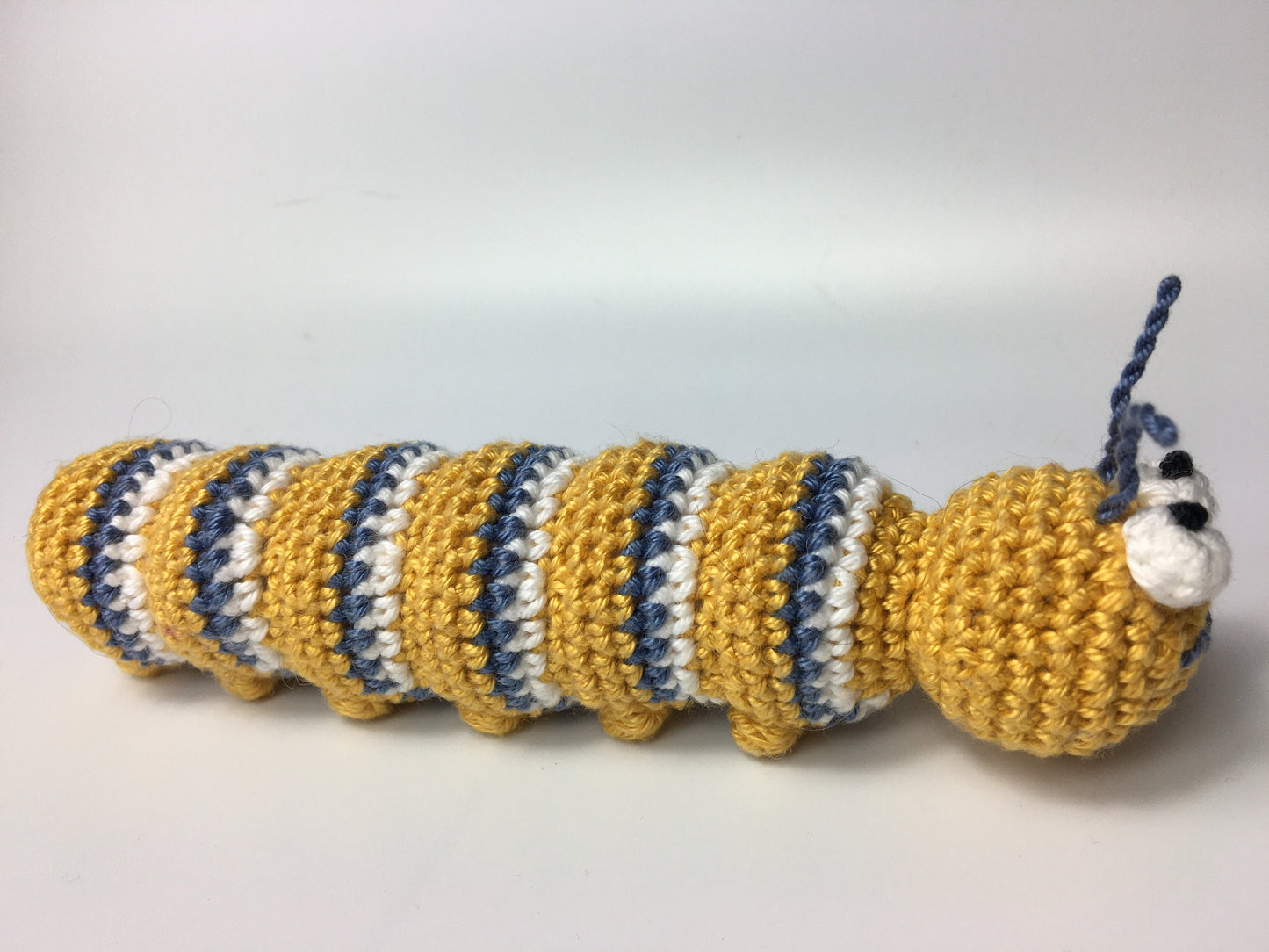 Cat Toy Crochet Kit. Everything you need to make your cat a 'Caterpillar Claude' Catnip Toy in luxury Cotton Yarn!
