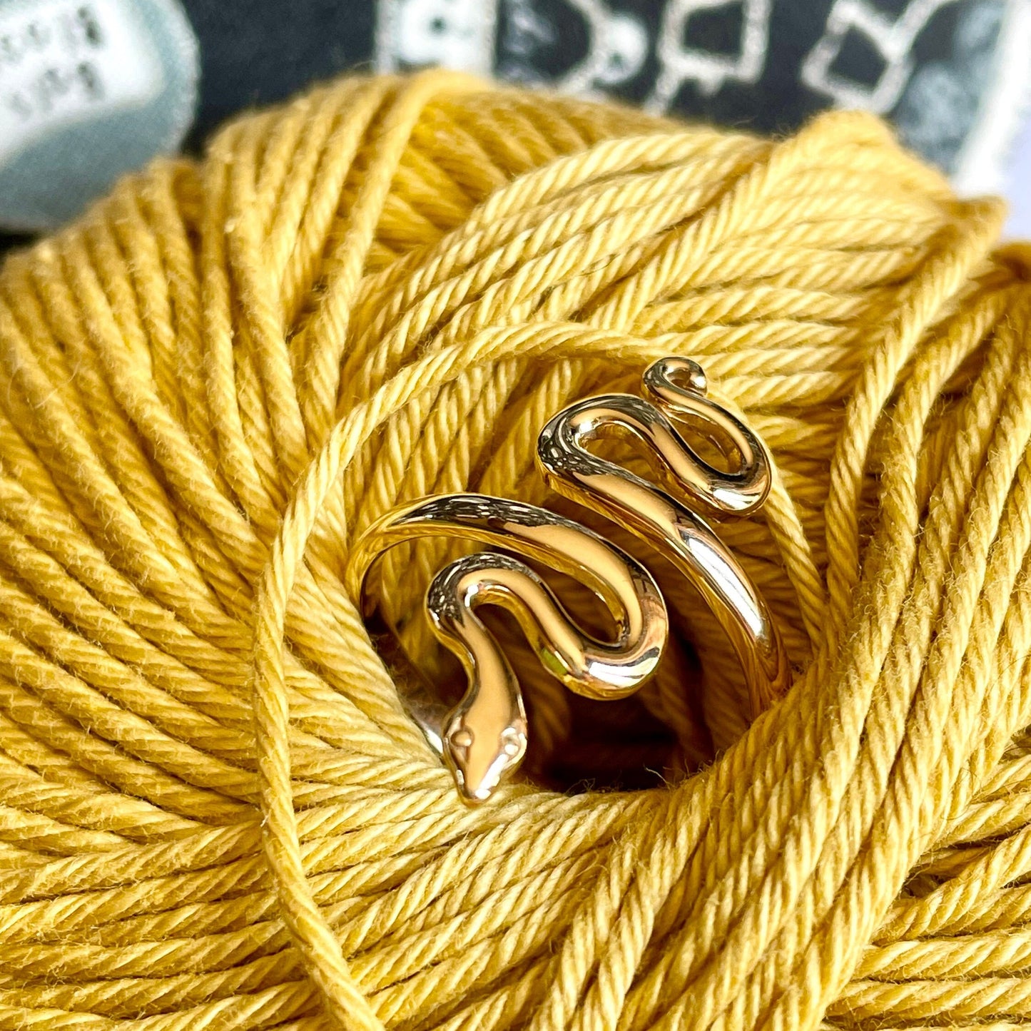 Serpent Crochet Ring.