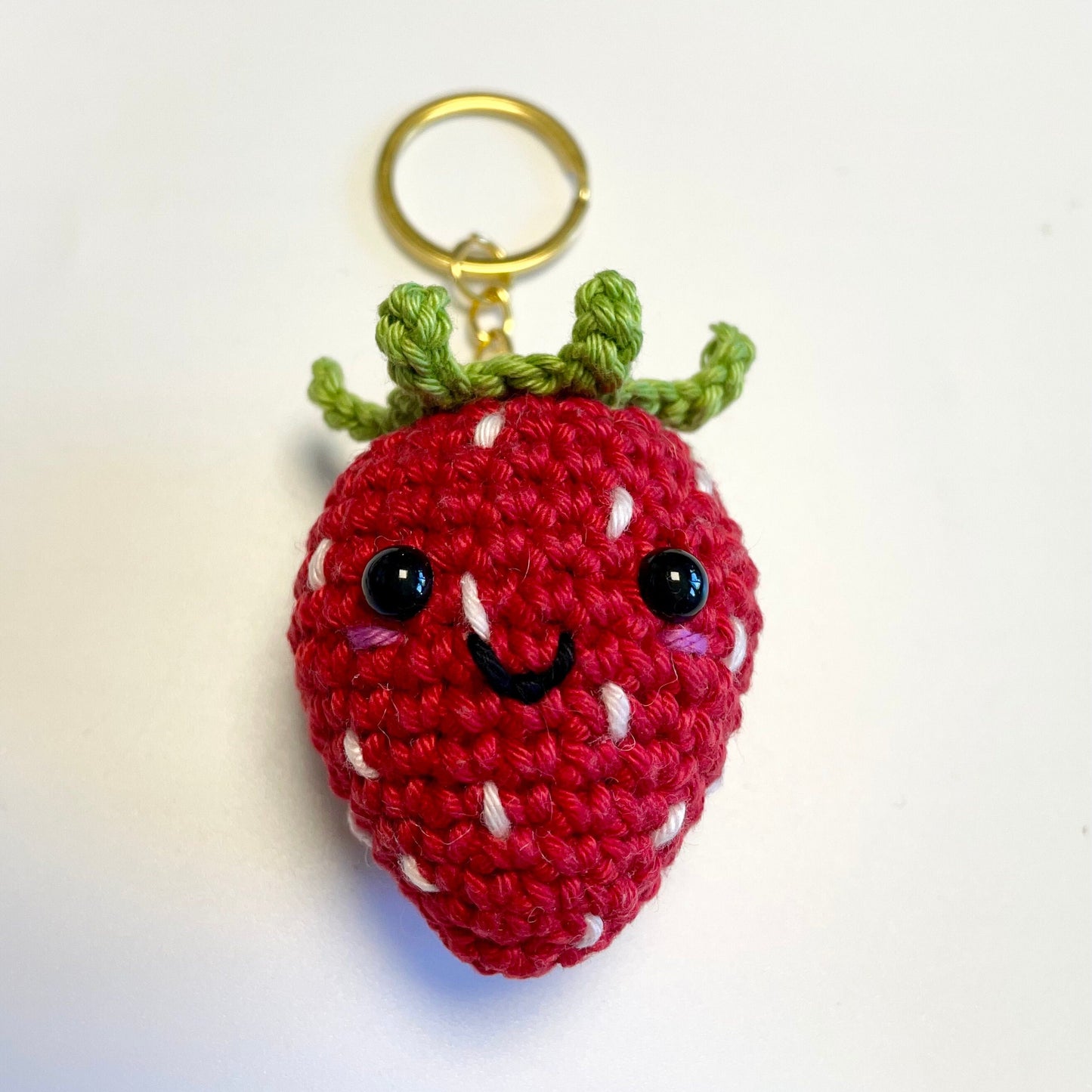 Strawberry Crochet Keyring Kit