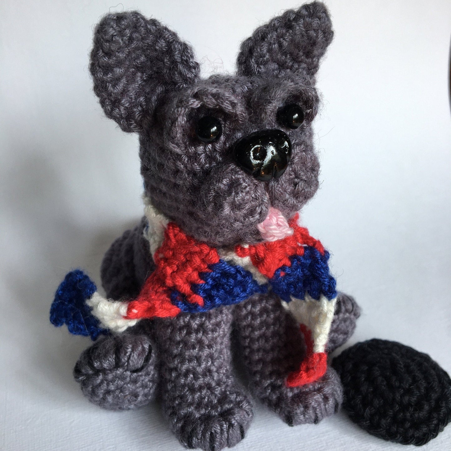 Jacques The French Bulldog Amigurumi Kit with Luxury British Cotton Yarns.