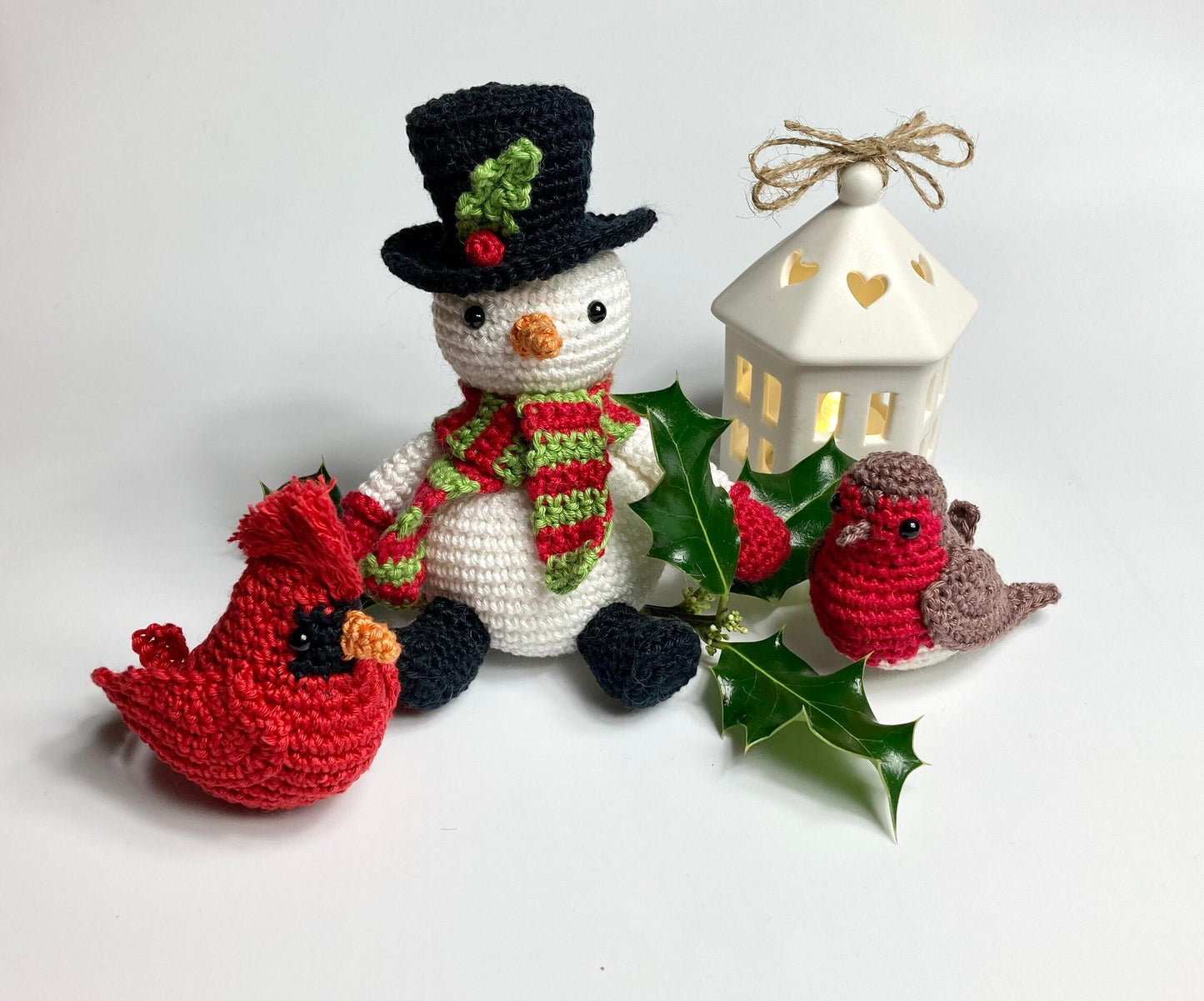 Snowman Crochet Kit. A complete kit including step by step instructions & featuring luxury British Yarns.