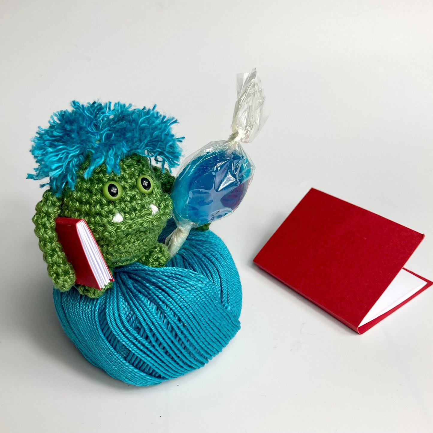 Study Buddies Crochet Kit. Crochet Lucky Mascot. Fun, Simple Crochet Kits with Luxury British Yarn & Accessories.
