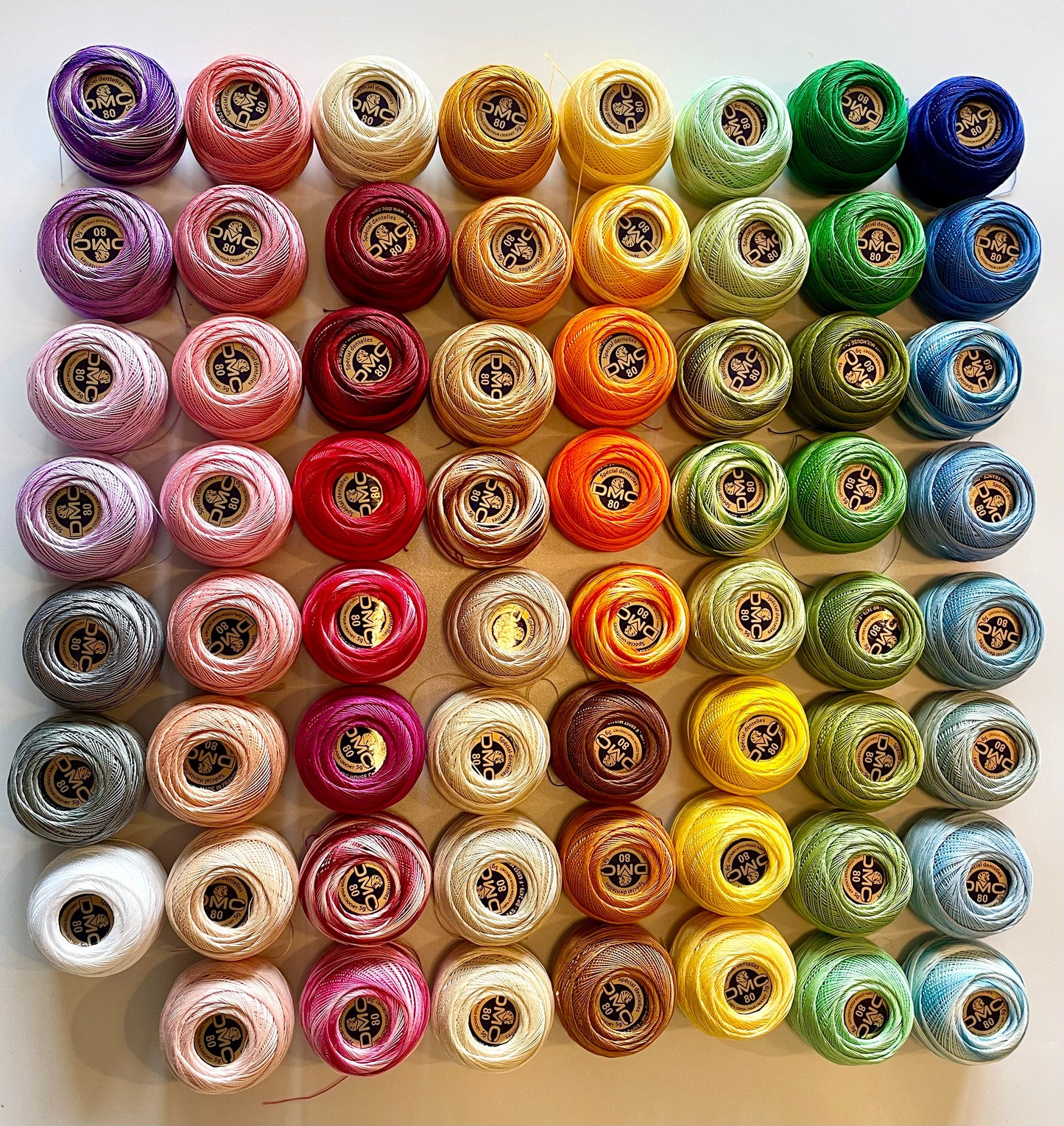 Cotton Micro Crochet Yarn, Fil à Dentelles 80. 72 Glorious Colours. Perfect for beginners and loved by professionals.