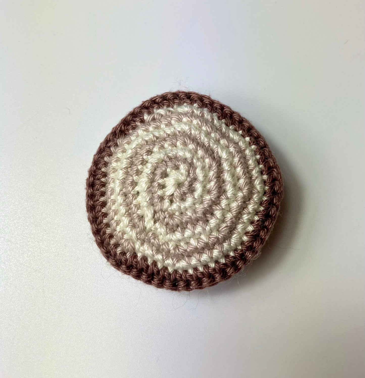 Christmas Secret Santa Mini Crochet Kits. Everything you need to make these 3 fun festive designs. Mince Pie, Pig in Blanket or Yule log