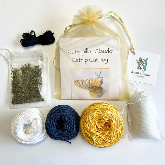 Caterpillar Claude Cat Toy Crochet Kit