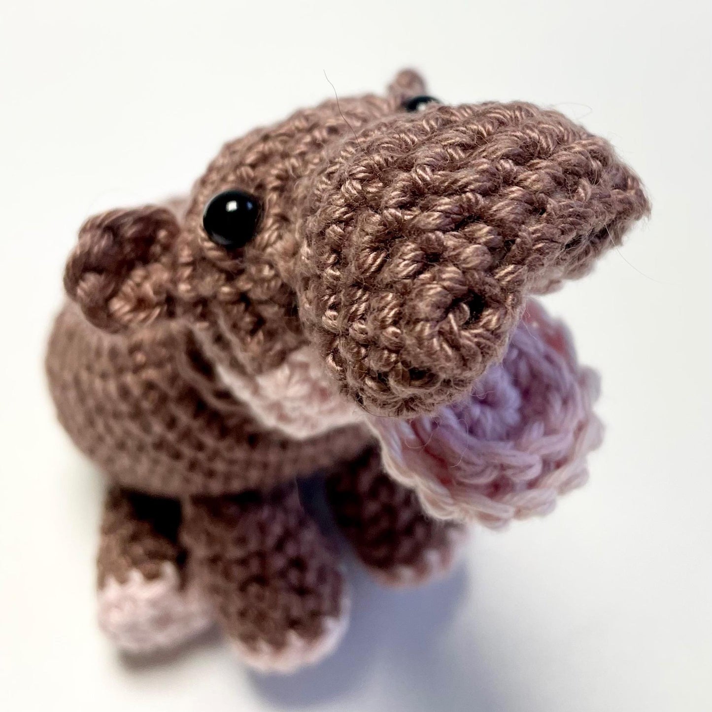 Moo Deng Baby Pigmy Hippo Amigurumi Crochet Kit. Detailed step by step Instructions with photo aids with luxury British yarns & Accessories