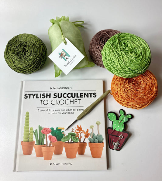 Crocheted Succulents Kit.