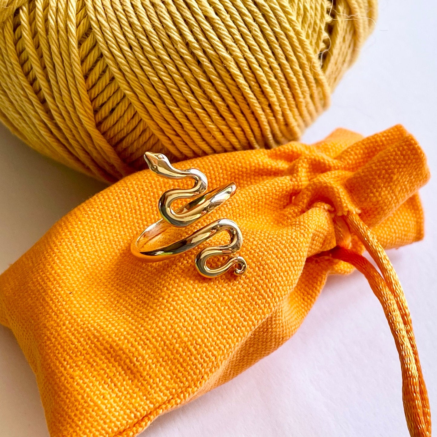 Serpent Crochet Ring.