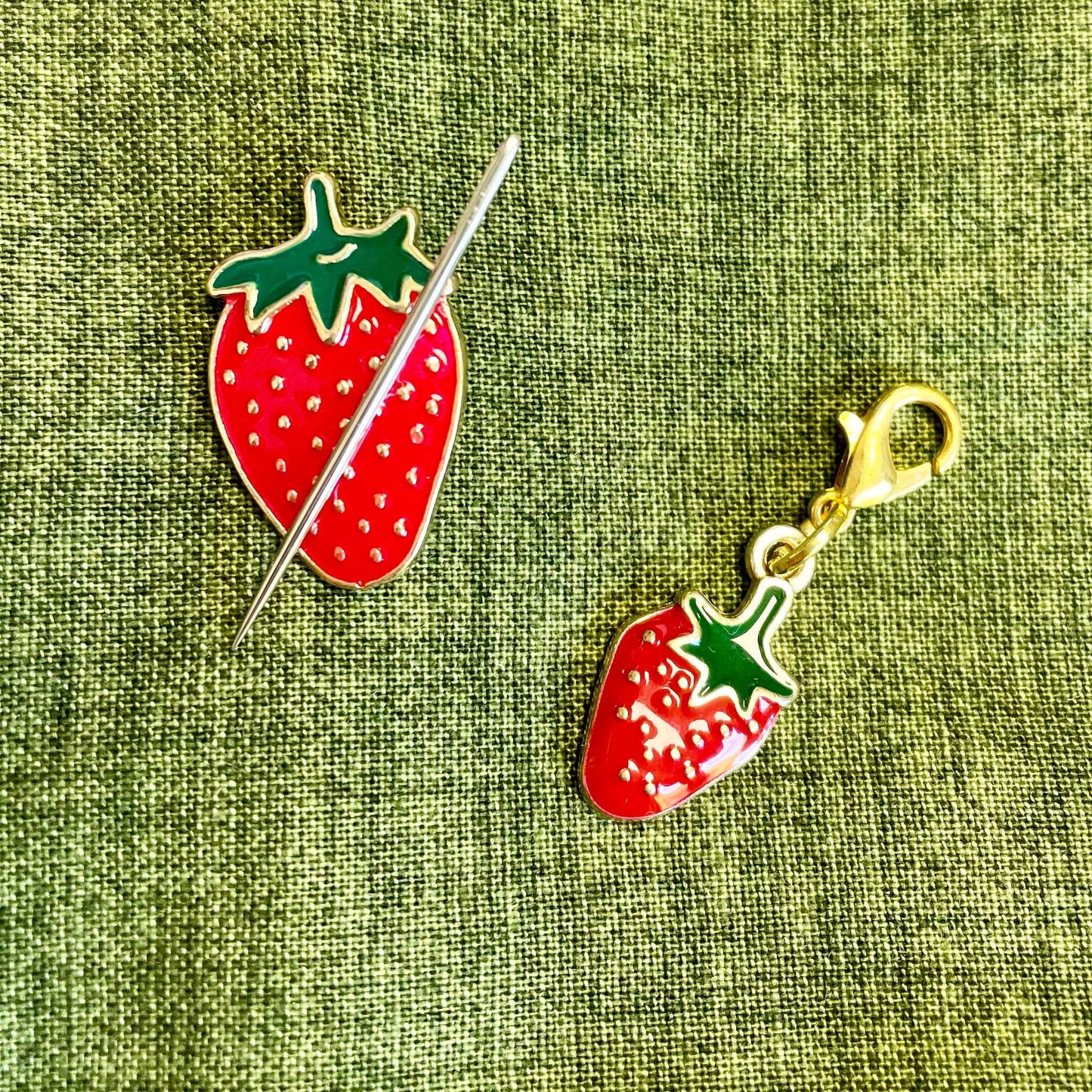 Strawberry Crochet Keyring Kit