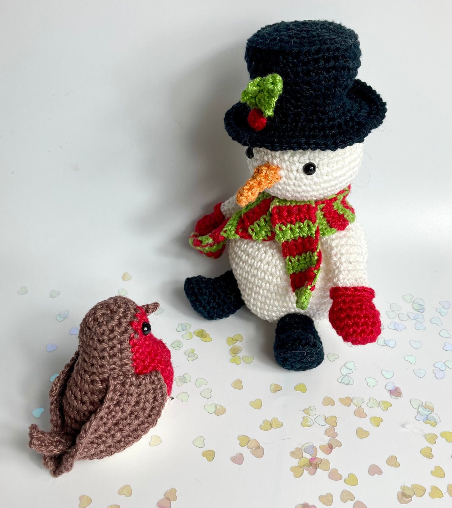 Snowman Crochet Kit. A complete kit including step by step instructions & featuring luxury British Yarns.