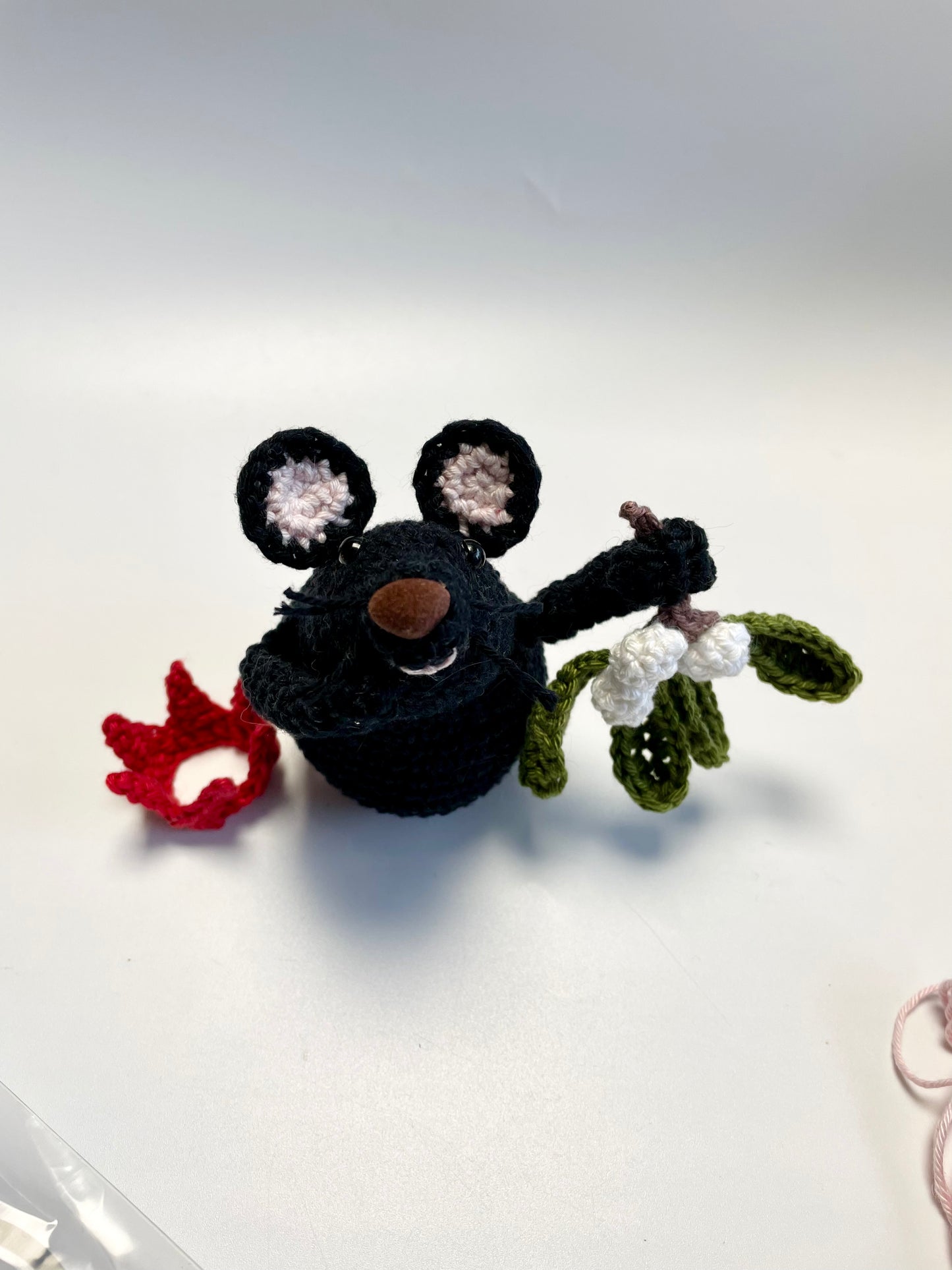 Jack, the Mistletoe Mouse Crochet Kit