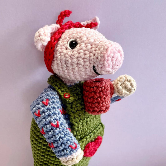 Flo The Potter Pig  Crochet Kit