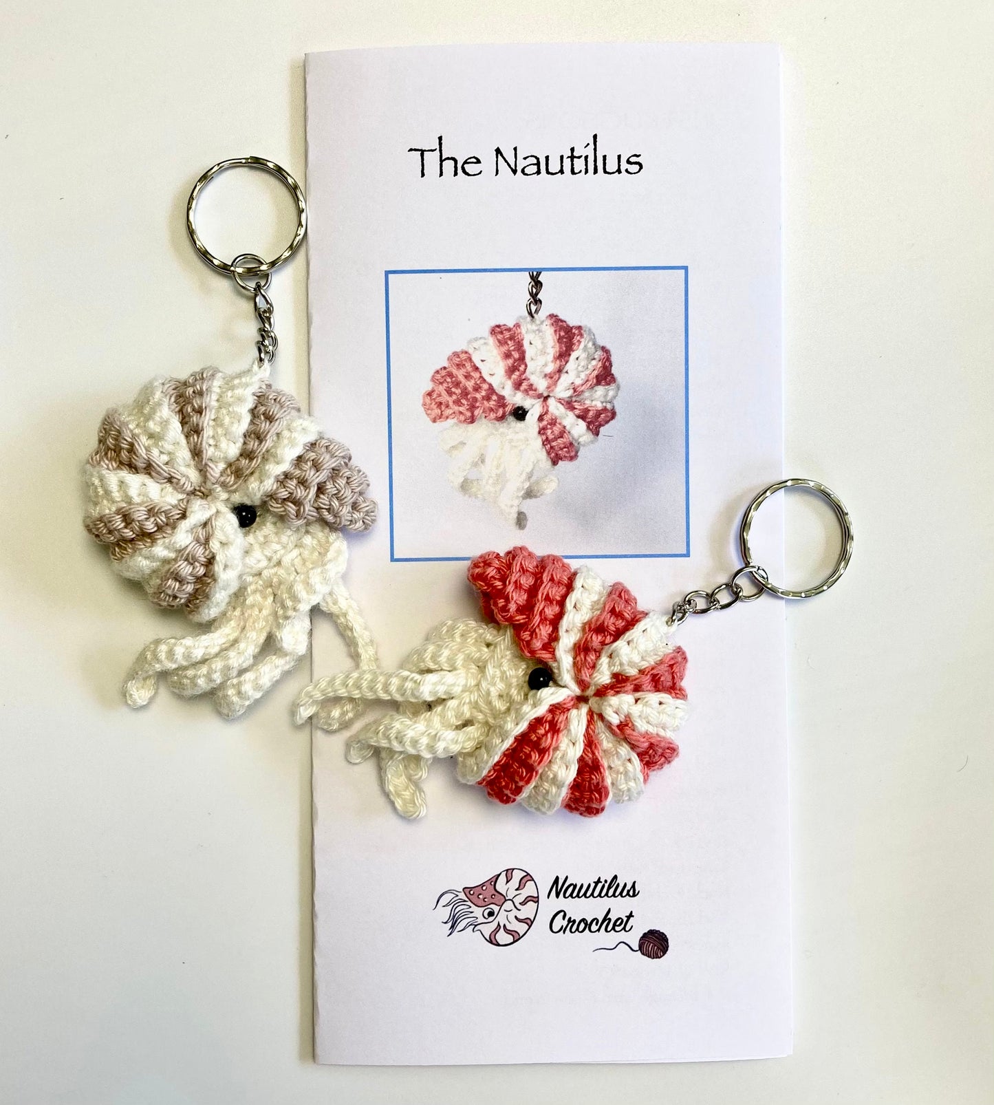 Nautilus Digital Download Keyring Pattern.