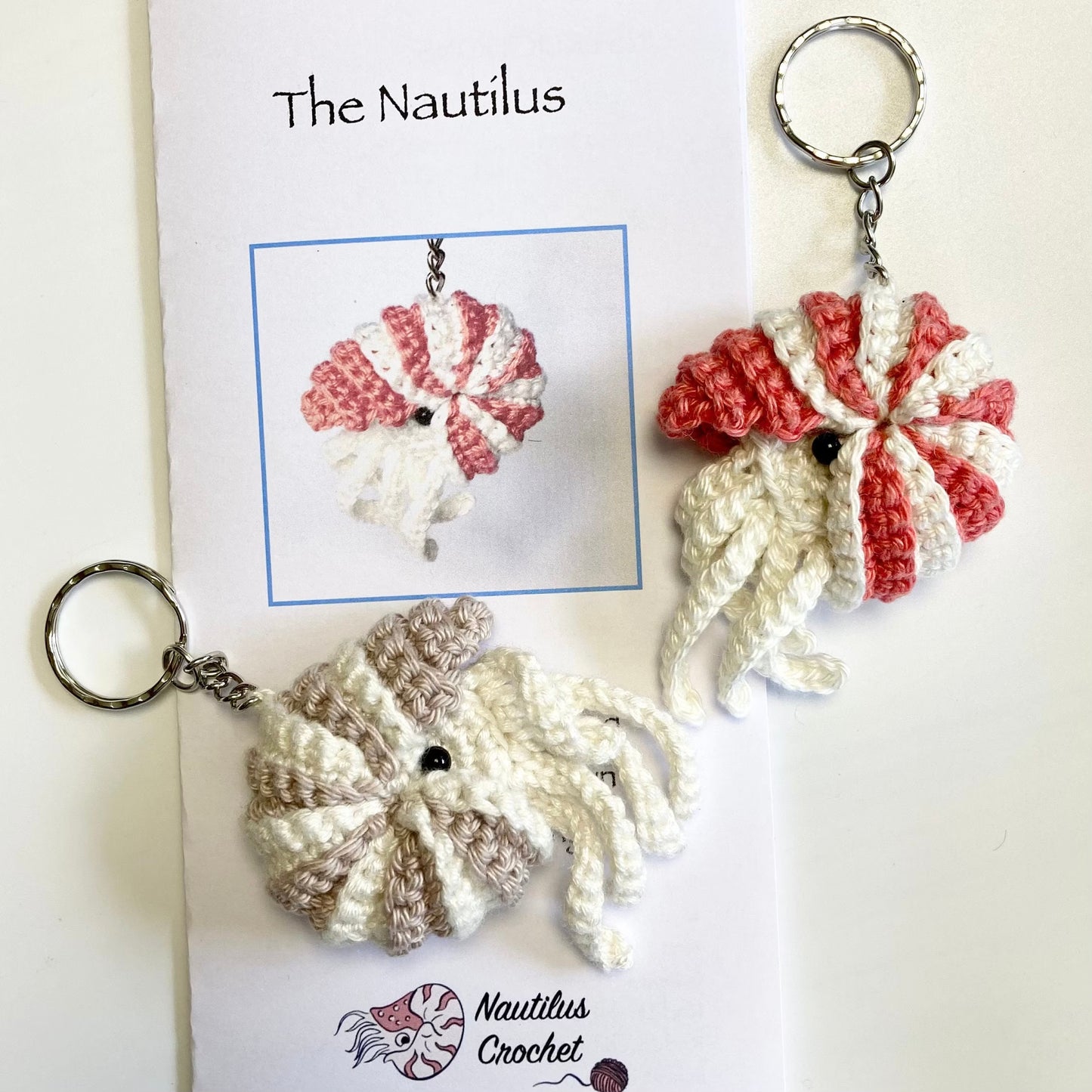 Nautilus Digital Download Keyring Pattern.