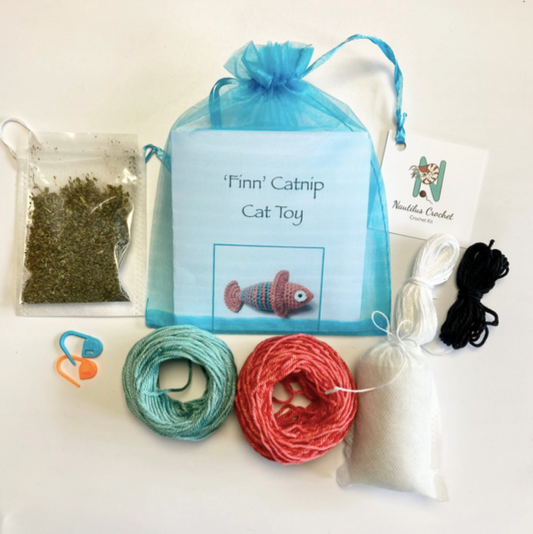 Finn the Fish Cat Toy Crochet Kit