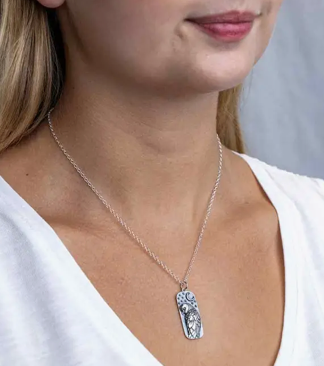 Owl and Moon Necklace