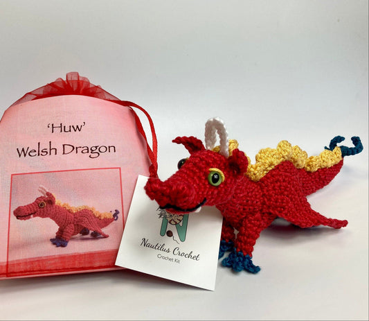 Huw the Welsh Dragon Crochet Kit.