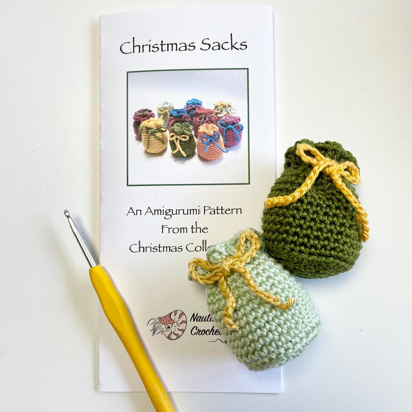 Christmas Sacks Digital Download Crochet Pattern.