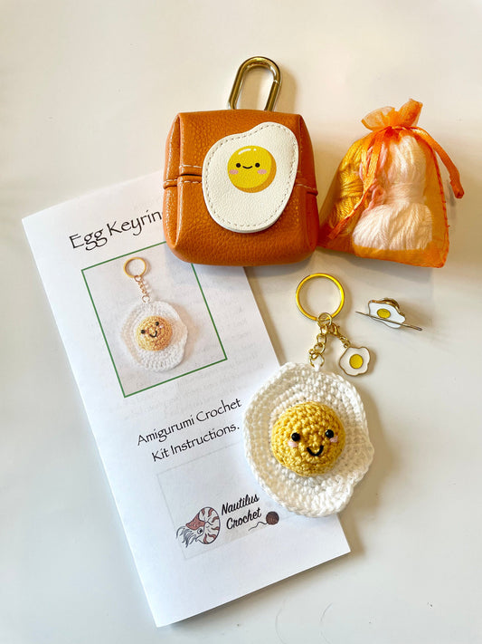 Egg Crochet Keyring Kit
