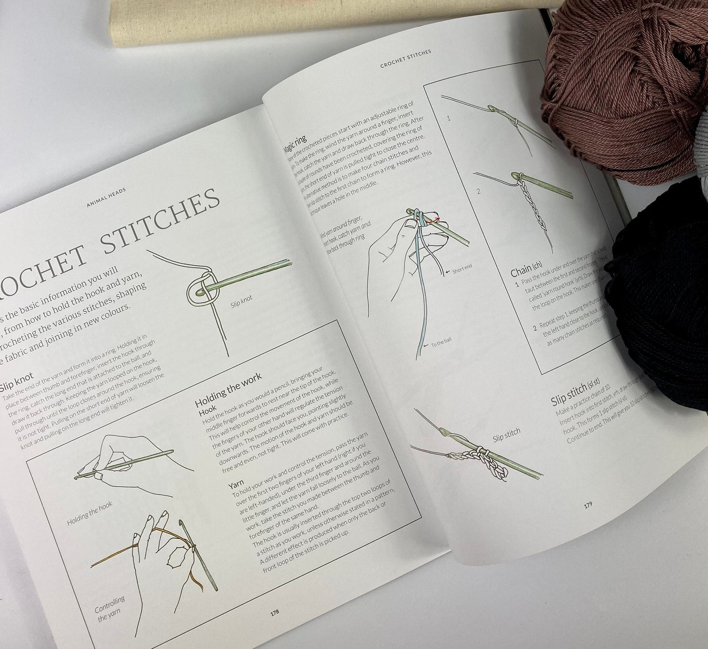 Animal Heads Crochet Book.