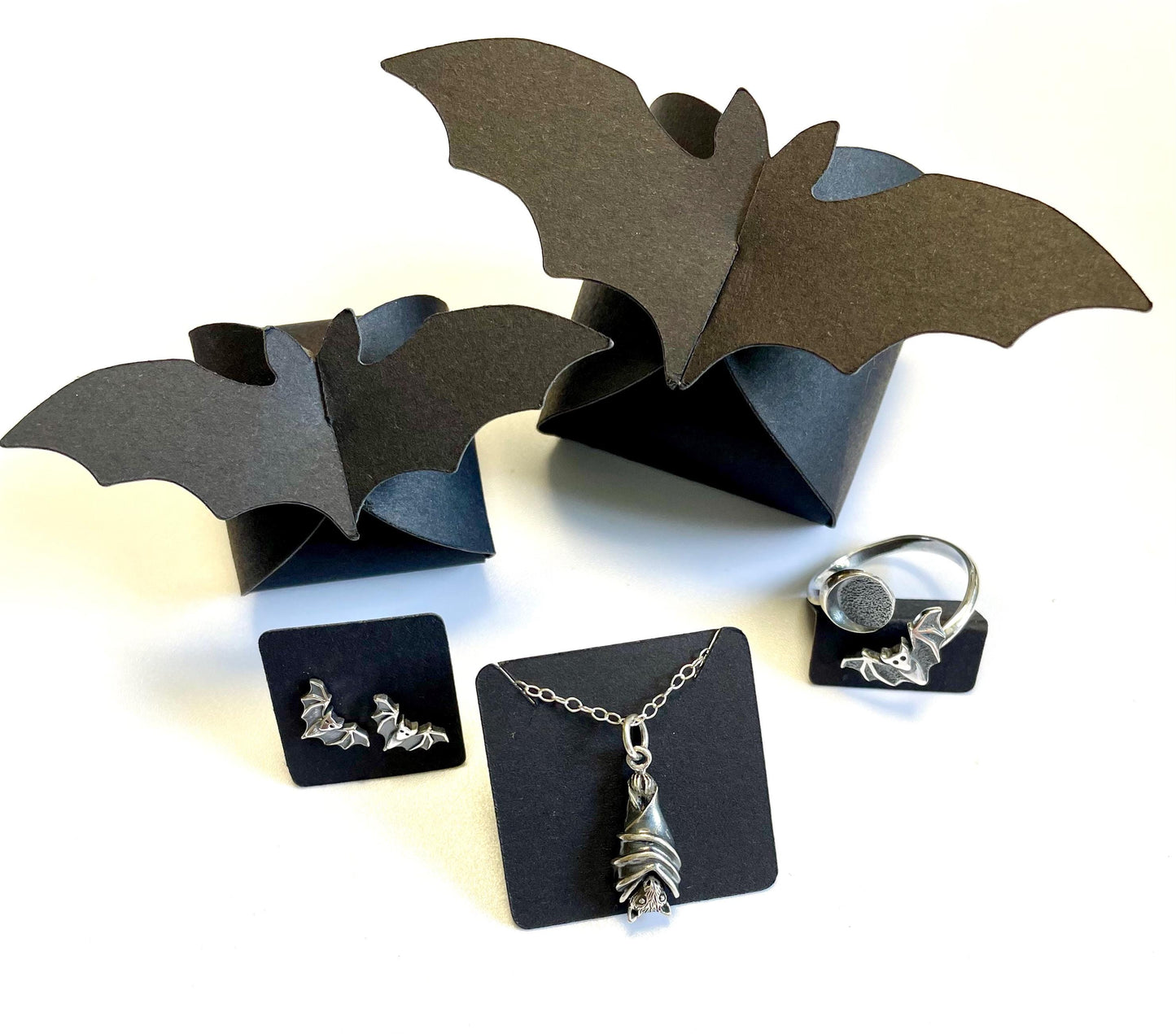 Sleeping Bat Necklace.