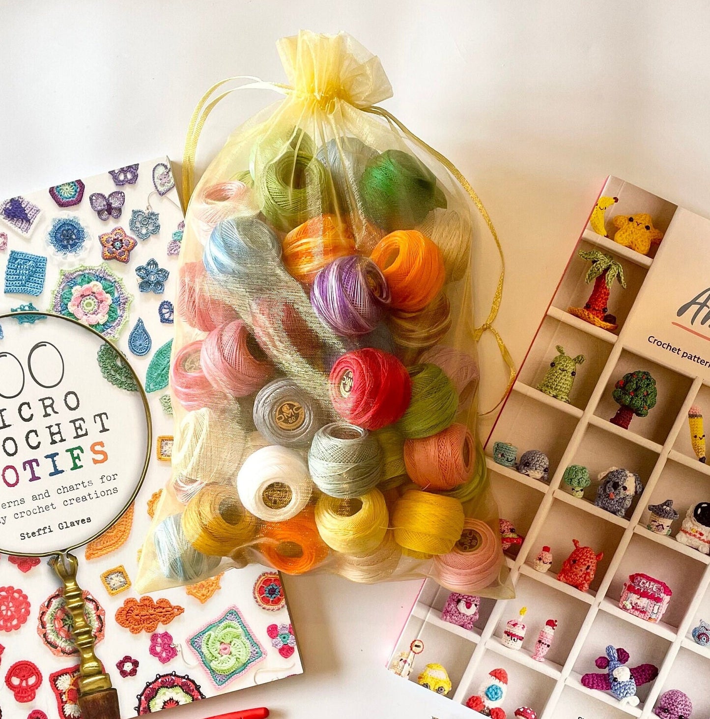 Cotton Micro Crochet Yarn, Fil à Dentelles 80. 72 Glorious Colours. Perfect for beginners and loved by professionals.