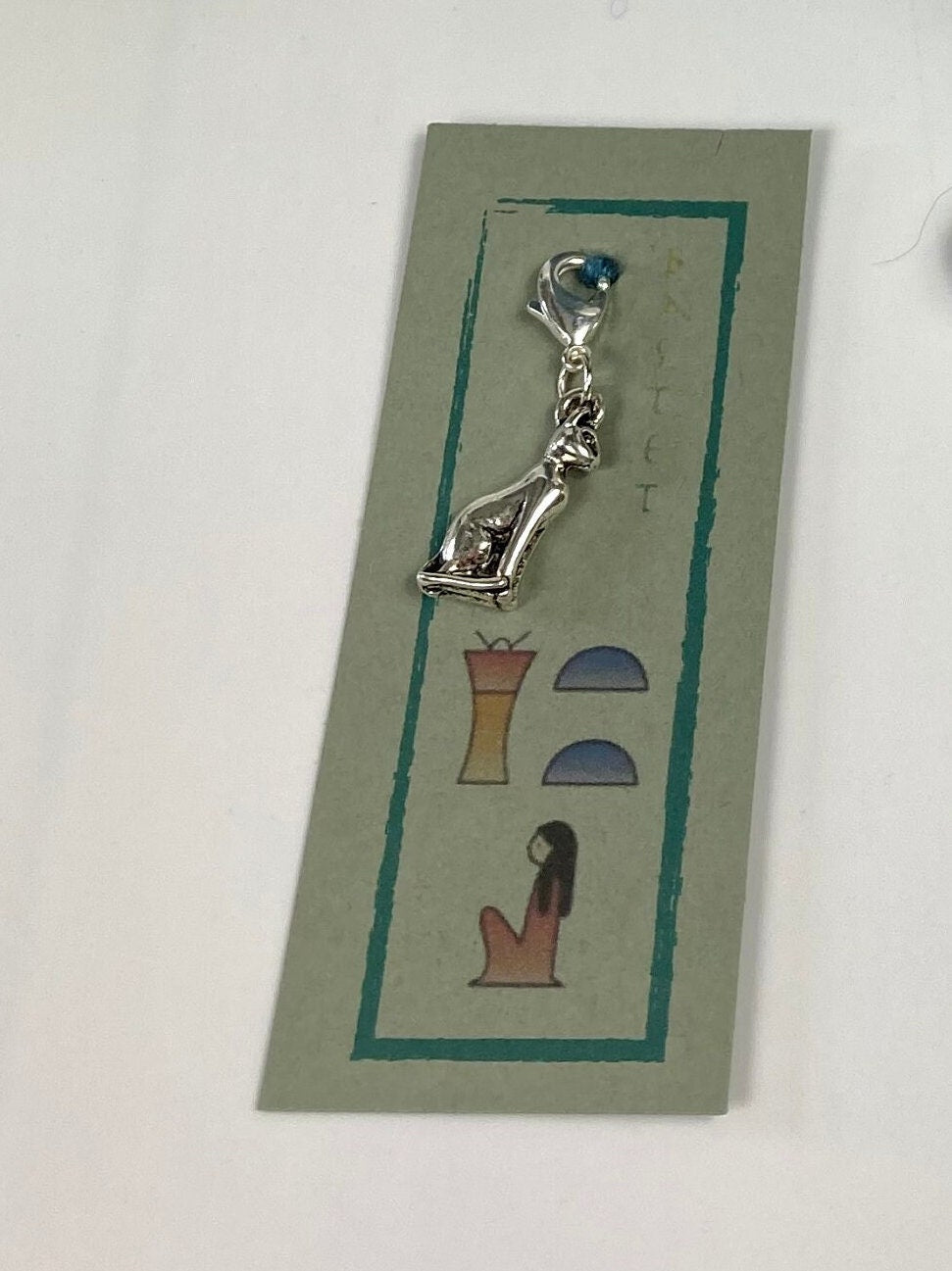Bastet Egyptian Cat Crochet Kit. A complete kit with luxury yarn, accessories & silver stitch marker/charm. AKA The Gayer-Anderson Cat.