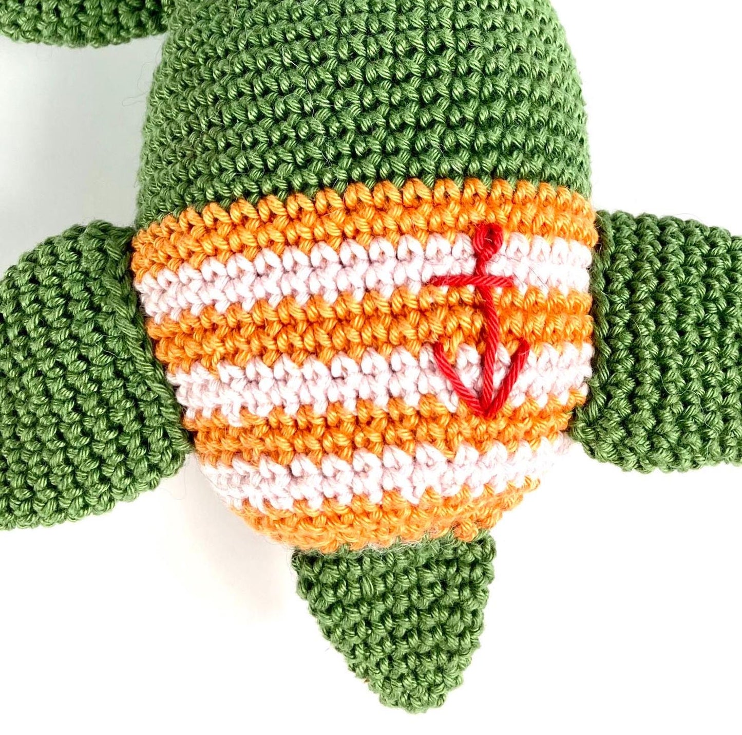Green Sea Turtle Complete Crochet Kit. Make this adorable guy with his surprising shorts! Full instructions and luxury British Yarns.