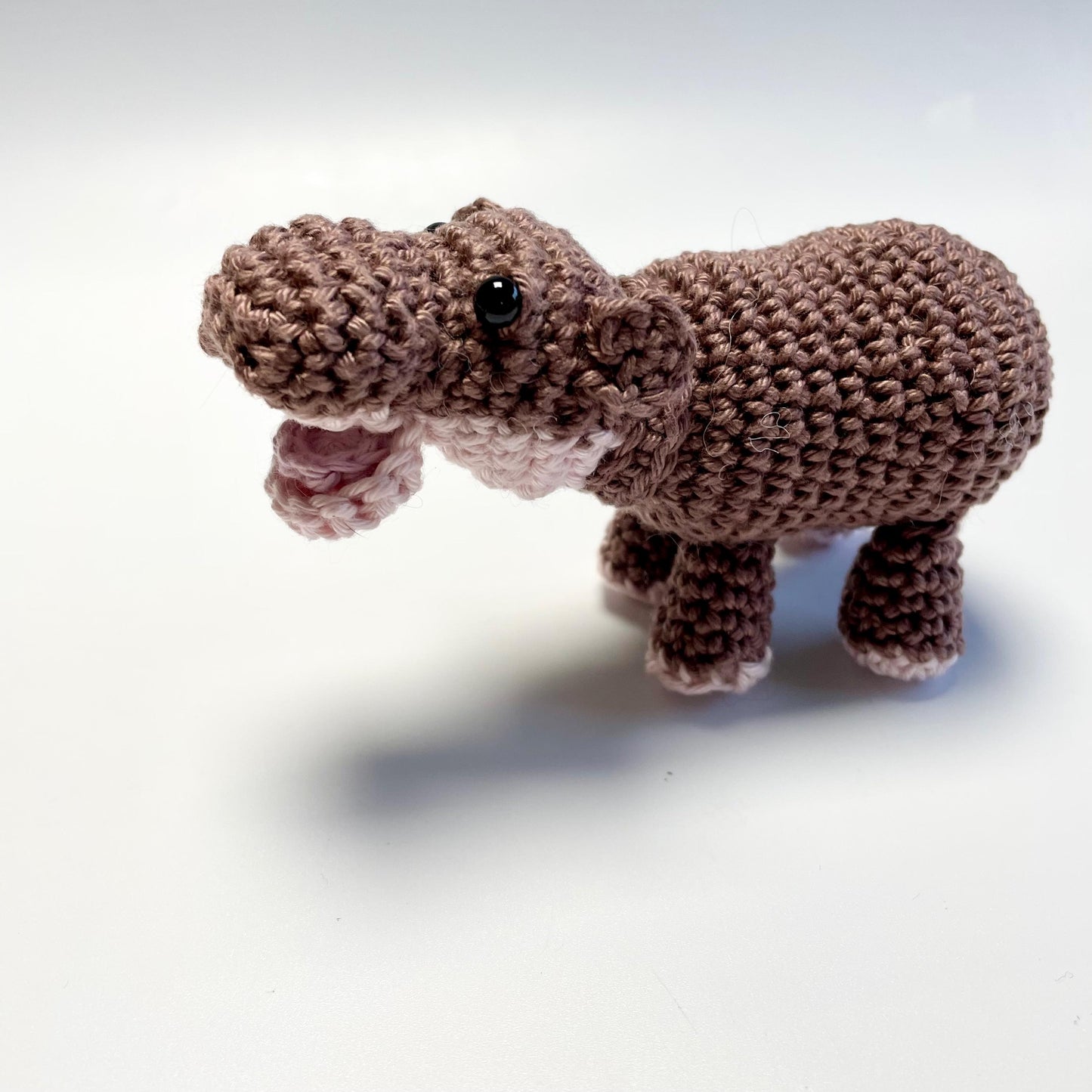 Moo Deng Baby Pigmy Hippo Amigurumi Crochet Kit. Detailed step by step Instructions with photo aids with luxury British yarns & Accessories