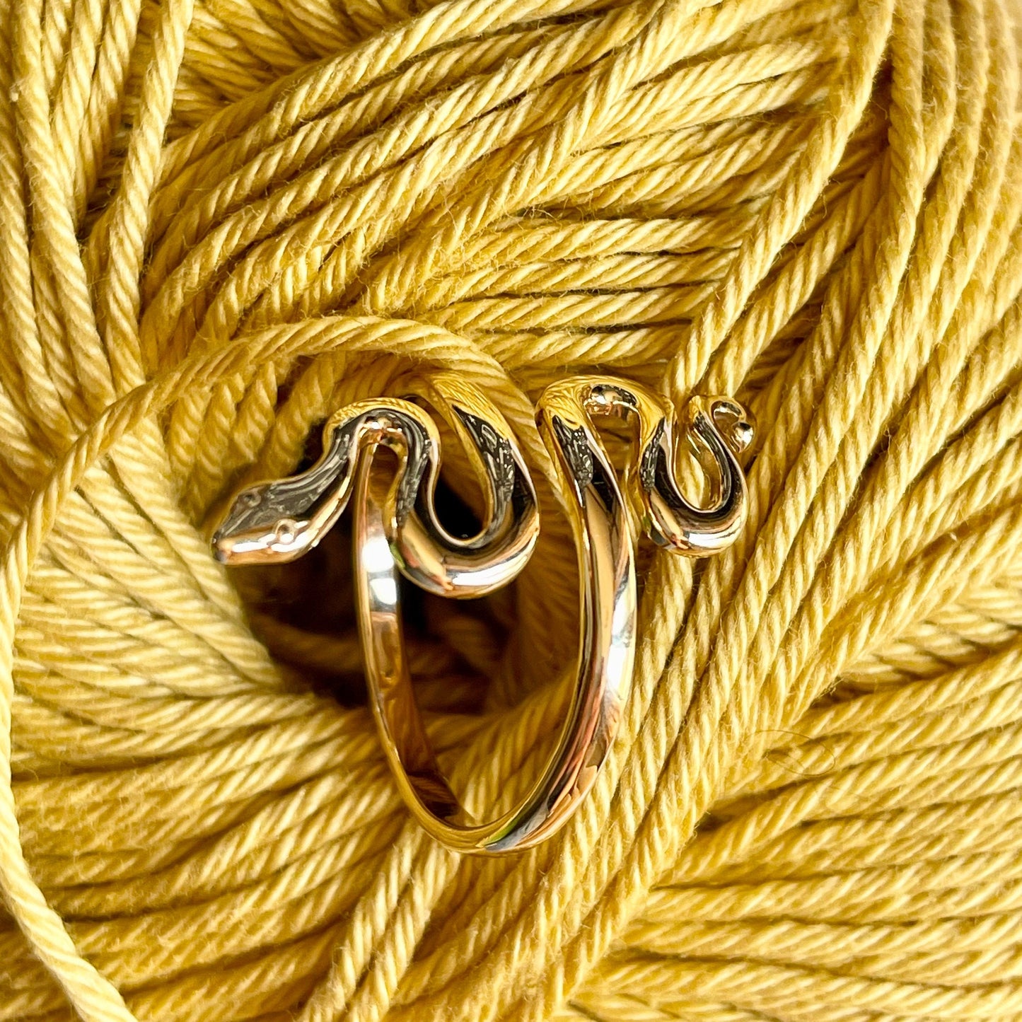 Serpent Crochet Ring.