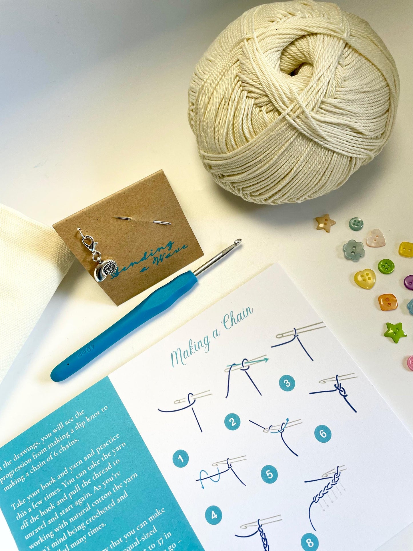 Nautilus Crochet Learn to Crochet Kit.