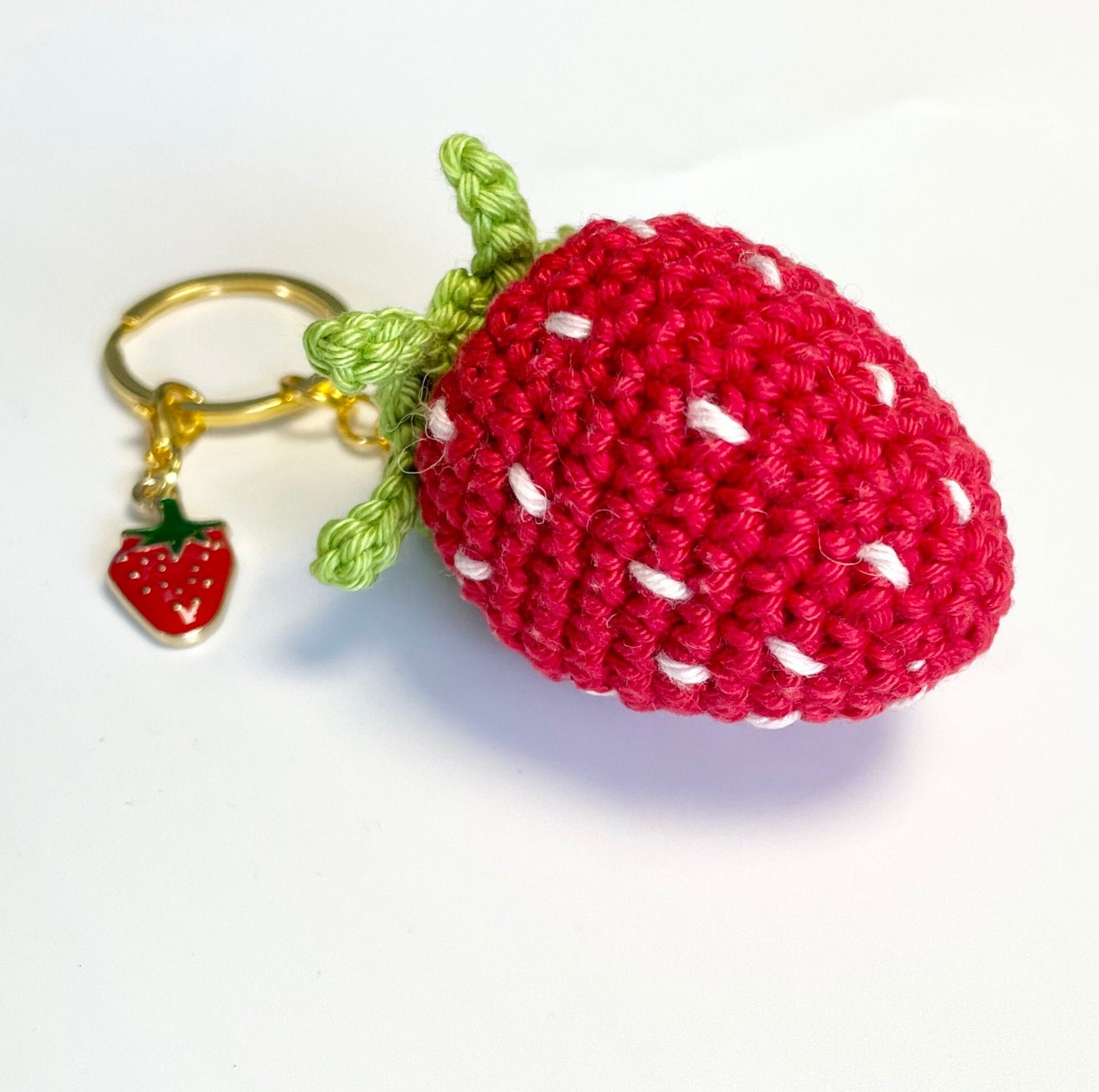 Strawberry Crochet Keyring Kit