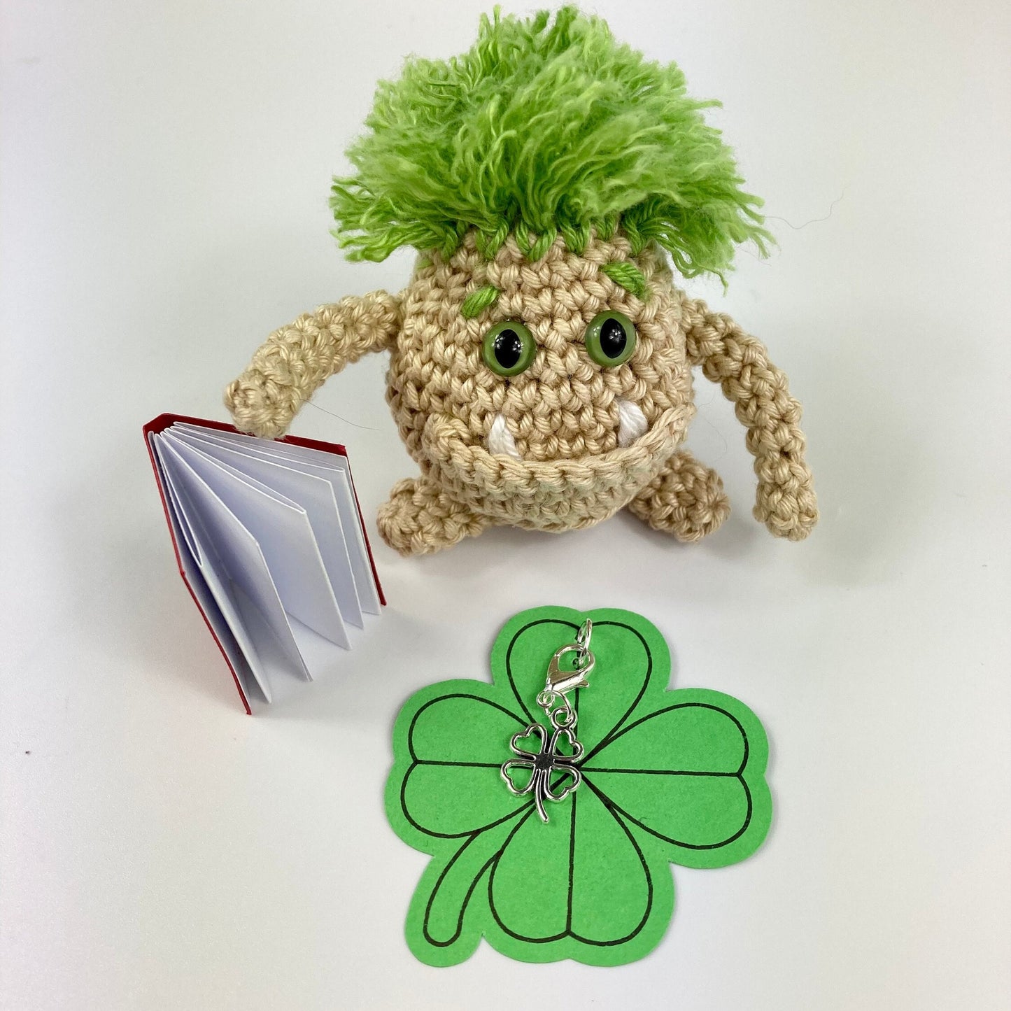 Study Buddies Crochet Kit. Crochet Lucky Mascot. Fun, Simple Crochet Kits with Luxury British Yarn & Accessories.