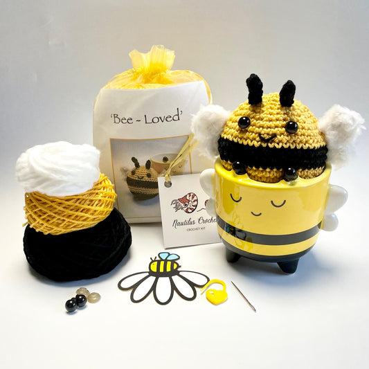 Bee-Loved Bee Crochet & Planter Set