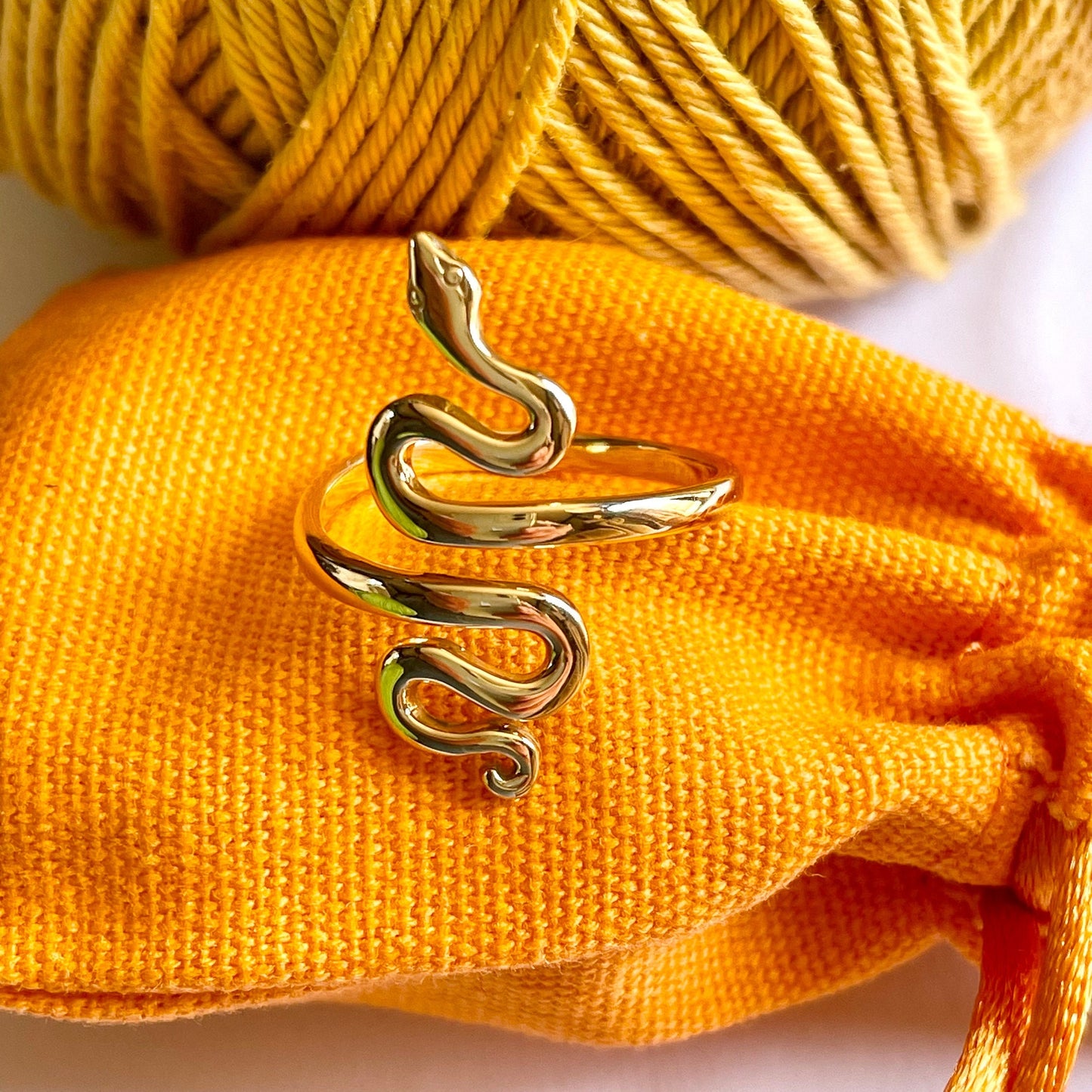 Serpent Crochet Ring.
