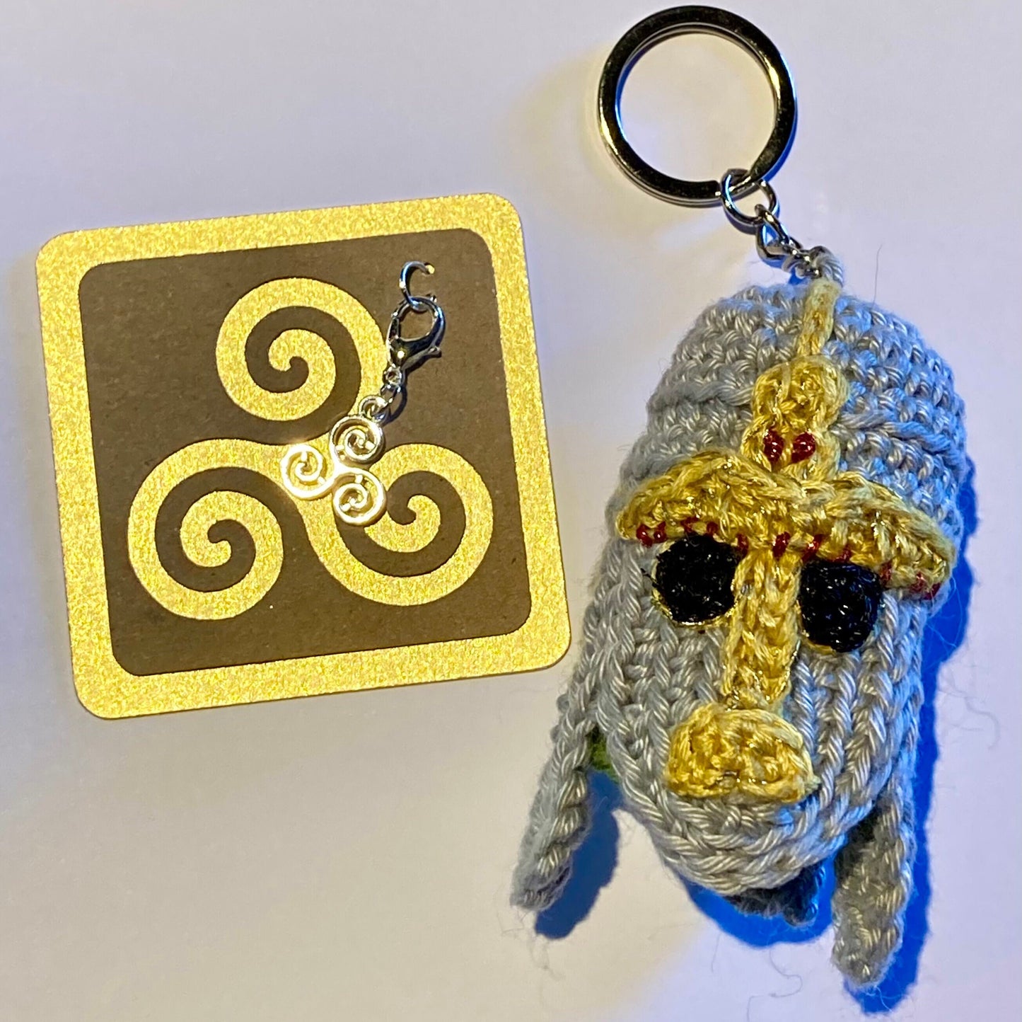 Sutton Hoo Helmet Crochet Kit. Complete Kit featuring Natural British Yarns.