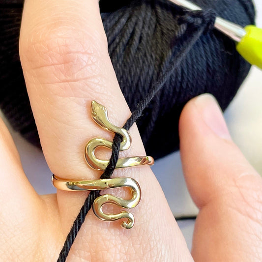 Serpent Crochet Ring.