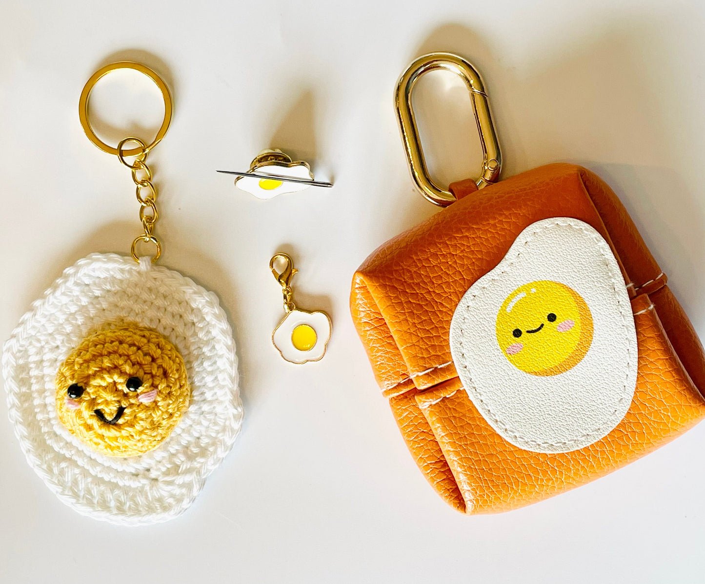 Egg Crochet Keyring Kit