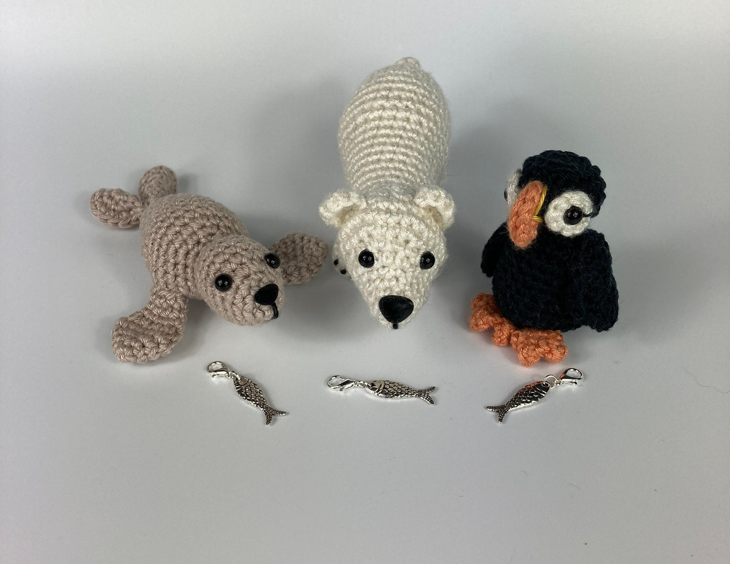 Artic Puffin Kit. A Complete Crochet Kit with Luxury Cotton & Bamboo Yarns.