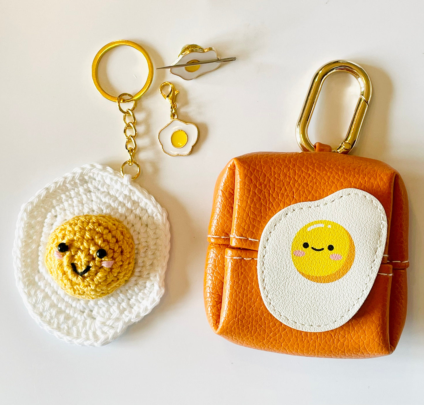 Egg Crochet Keyring Kit