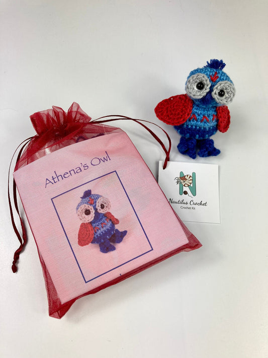 Athena's Owl Amigurumi Kit. Designed for The British Museum.