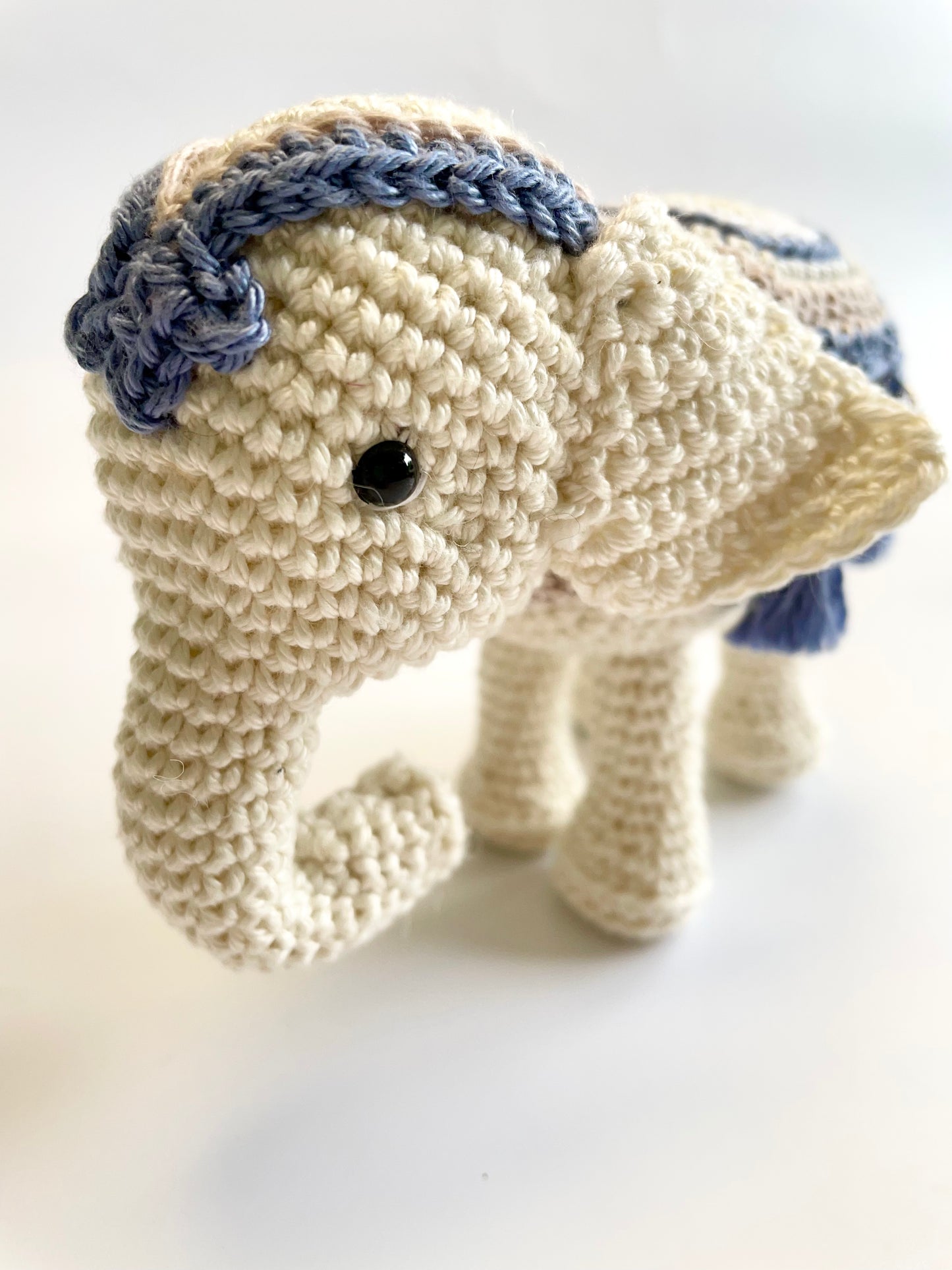 The Silk Road Elephant Amigurumi Crochet Kit. Commissioned by The British Museum. With luxury yarns, full instructions & accessories.