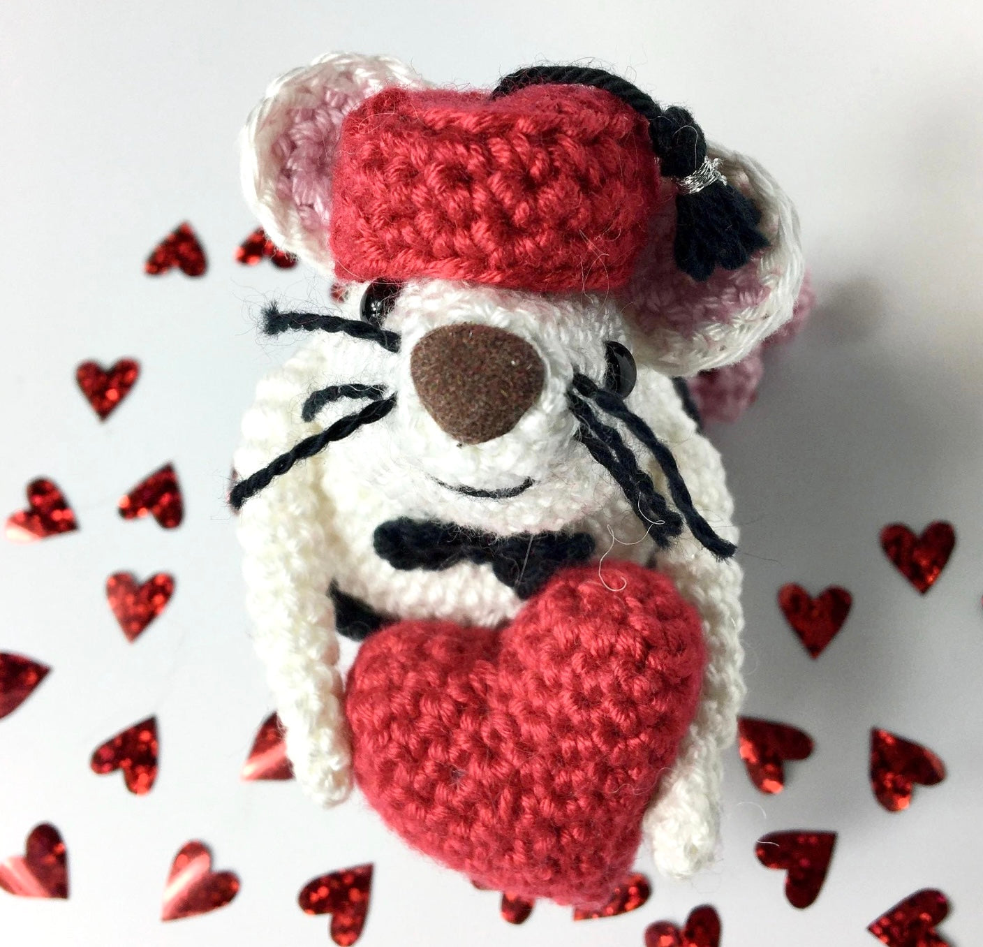 Boo the Valentine Mouse Crochet Kit