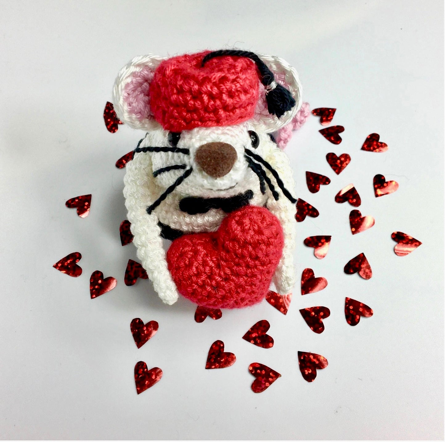 Boo the Valentine Mouse Crochet Kit