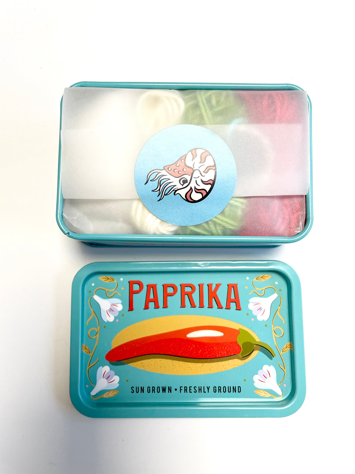 Pepper Crochet in a Tin. Complete Crochet kit.