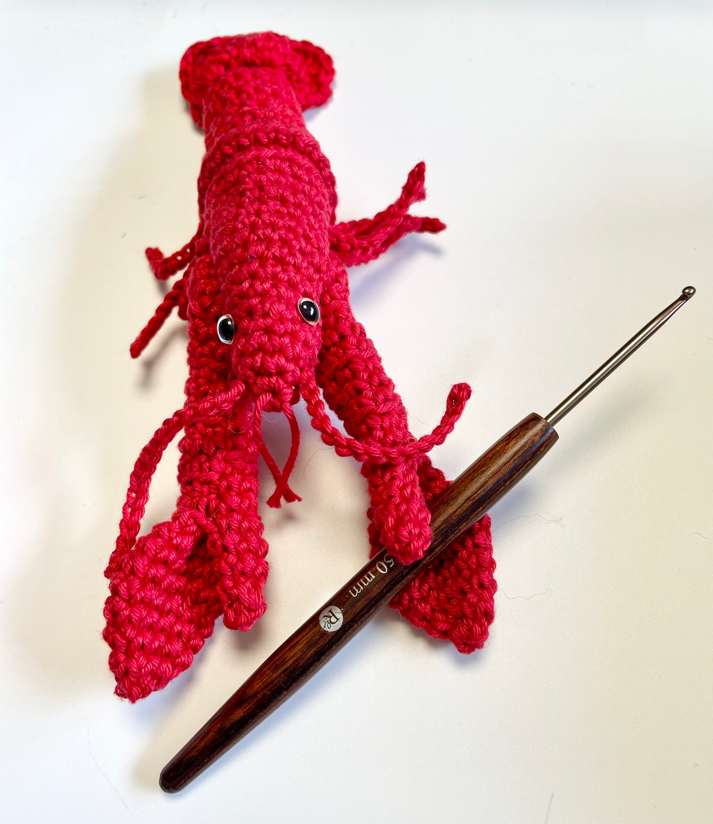 Lobster Crochet in a Tin. Complete Crochet kit. Bougie Tinned Lobster.