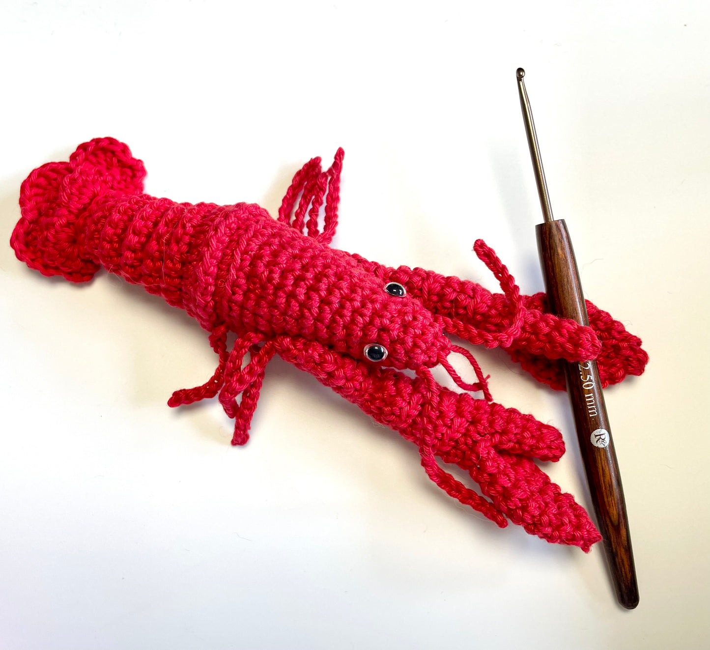 Lobster Crochet in a Tin. Complete Crochet kit. Bougie Tinned Lobster.