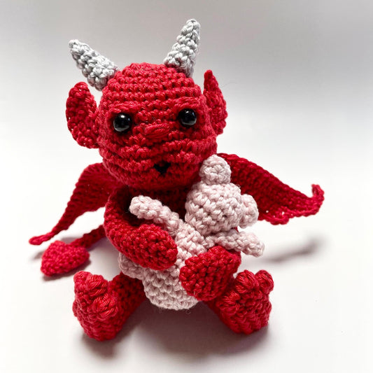 Demon & His Teddy Crochet Kit.